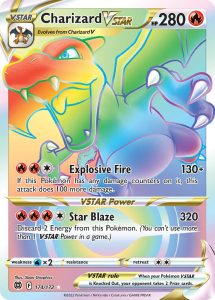 Brilhante Estrelas Arco-íris Charizard VSTAR 174/172