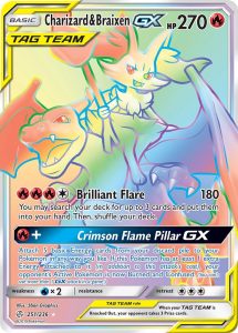 Eclipse Cósmico Charizard & Braixen GX 251/236